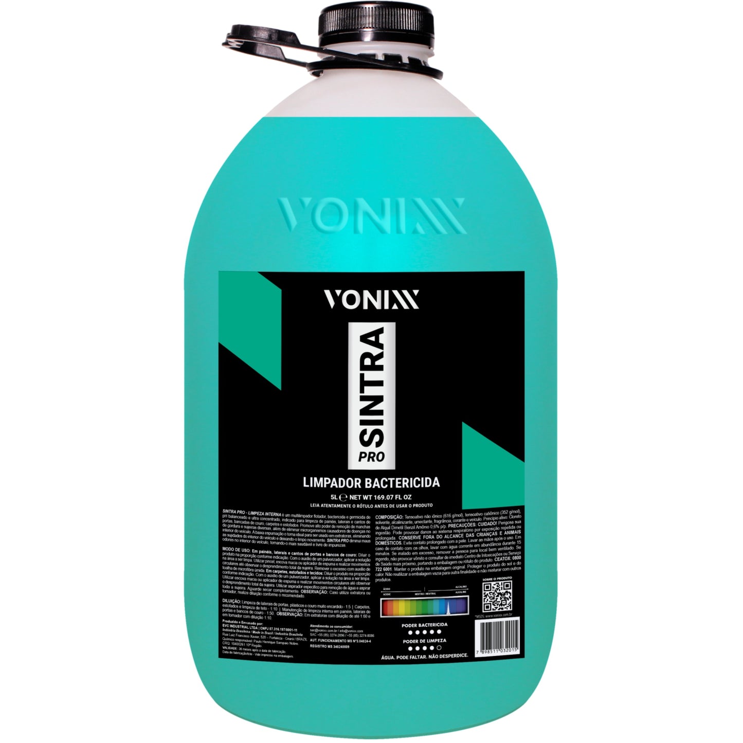 Vonixx Sintra Pro Bactericidal Interior Cleaner Concentrated 1.32 gal (5L)