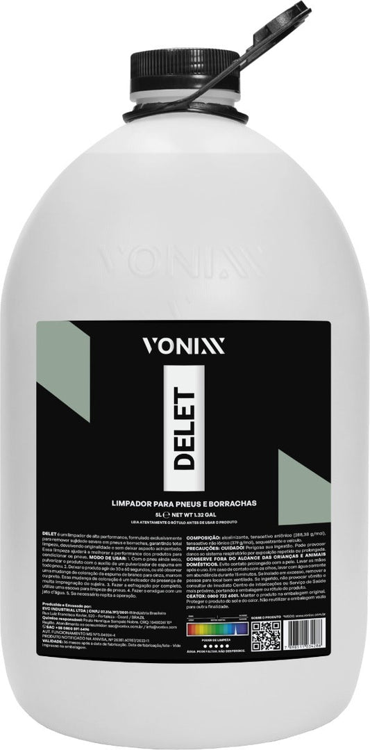 Vonixx Delet Tire and Rubber Cleaner 5L (1.32 gal)